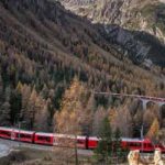 World’s Longest Train Swiss Alps